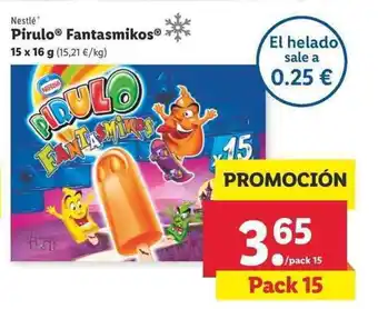 Lidl Nestlé Pirulo Fantasmikos 15x16g oferta