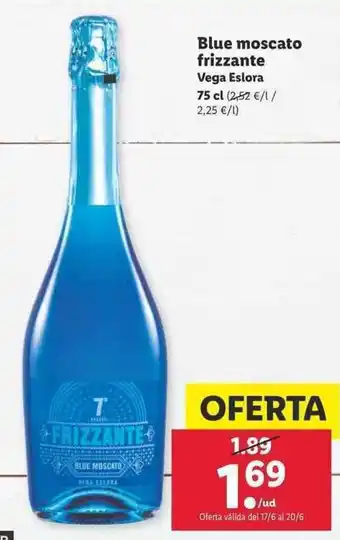 Lidl Vega Eslora Blue moscato 75cl oferta
