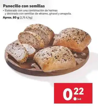 Lidl Panecillo con semillas aprox. 80g oferta