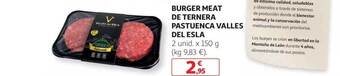 Alcampo Burger meat de ternera pastuenca valles del esla oferta