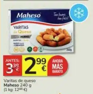 Consum Varitas de queso maheso oferta