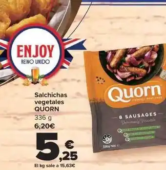 Carrefour Salchichas vegetales quorn oferta