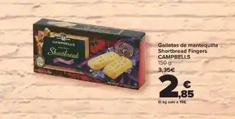 Carrefour Galletas de mantequilla shortbread fingers campbells oferta