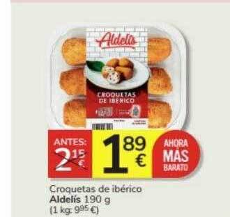 Consum Croquetas de ibérico aldelís oferta