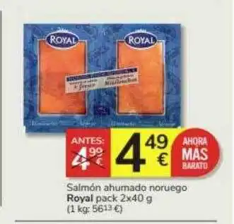 Consum Salmón ahumado noruego royal pack oferta