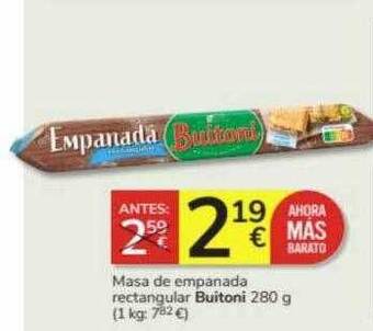 Consum Masa de empanada rectangular buitoni oferta