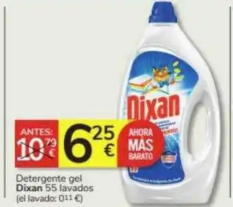 Consum Detergente gel dixan 55 lavados oferta