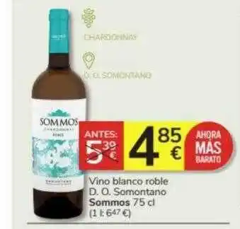 Consum Vino blanco roble d.o. somontano sommos oferta