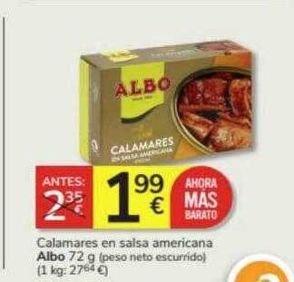 Consum Calamares en salsa americana albo oferta