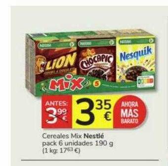 Consum Cereales mix nestlé pack 6 oferta