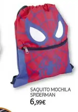 Toy Planet Saquito mochila spiderman oferta