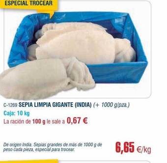 Abordo Sepia limpia gigante india oferta