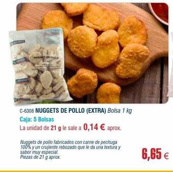Abordo Nuggets de pollo extra oferta