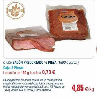 Abordo Bacón precortado 1-2 pieza oferta