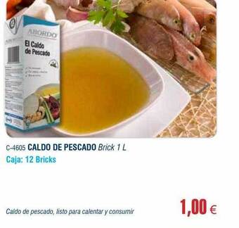 Abordo Caldo de pescado oferta