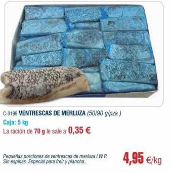 Abordo Ventrescas de merluza oferta