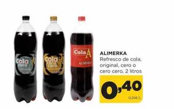 Alimerka Alimerka refresco de cola original cero o cero cero oferta