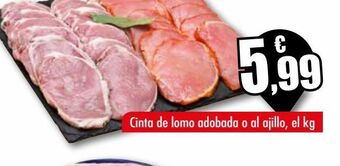 Unide Supermercados Cinta de lomo adobada o al ajillo oferta