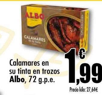 Unide Supermercados Calamares en su tinta en trozos albo oferta