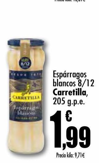 Unide Supermercados Espárragos blancos 8/12 carretilla oferta