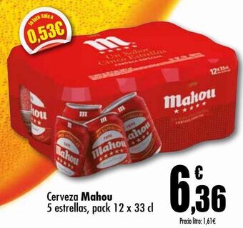 Unide Supermercados Cerveza mahou 5 estrellas oferta