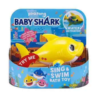 Juguetería Poly Baby shark canta y nada. juguete de baño oferta