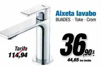 Ferrolan Aixeta lavabo buades . toke . crom oferta