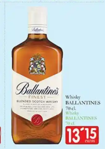 Supermercados Bip Bip Whisky ballantine's oferta