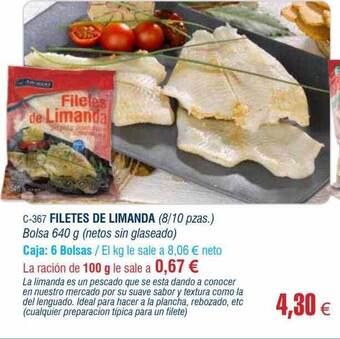 Abordo Filetes de limanda oferta