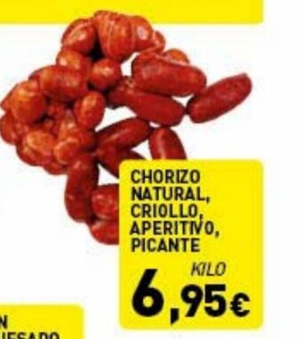 Hiperber Chorizo Natural Criollo Aperitivo Picante oferta