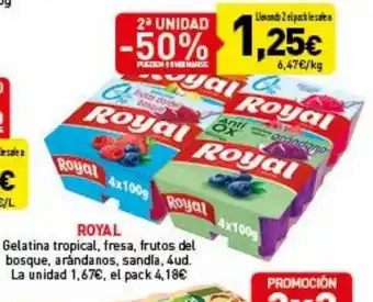 Hiperber Royal Gelatina Tropical Fresa Frutos Del Bosque Arandanos Sandia 4ud oferta