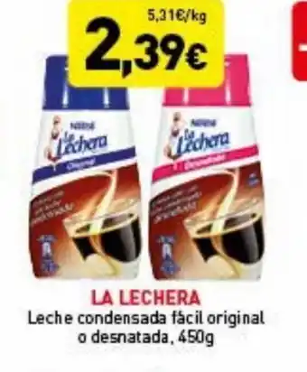 Hiperber La Lechera Leche Condensada fácil Original o Desnatada 450g oferta