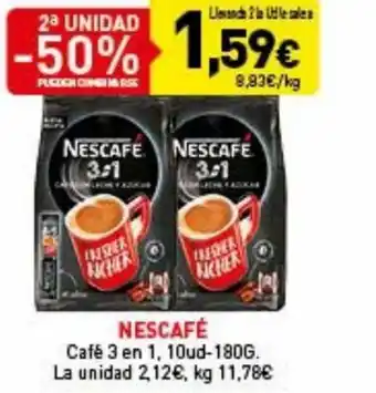 Hiperber Nescafé Café 3 en 1 10ud-180g oferta