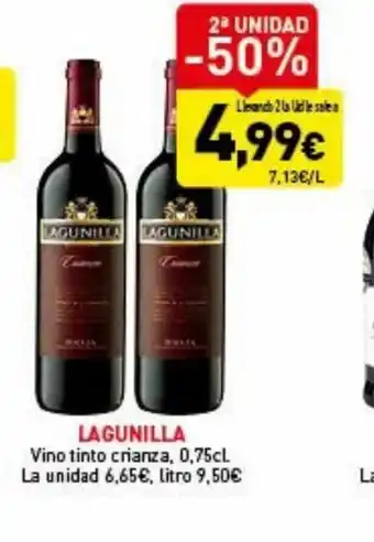 Hiperber Lagunilla Vino Tinto Crianza 0,75cl oferta