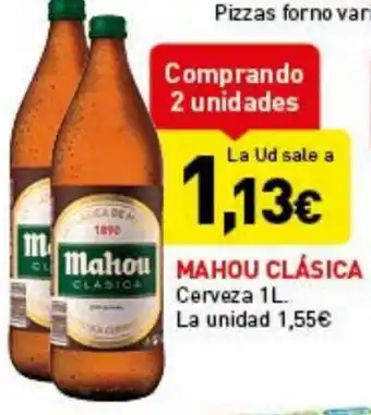 Hiperber Mahou Clásica Cerveza 1L oferta