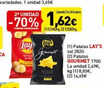 Hiperber Lays Patatas Sal 282g Patatas Gourmet oferta