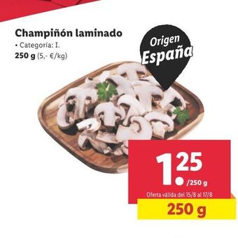 Lidl Champiñón oferta