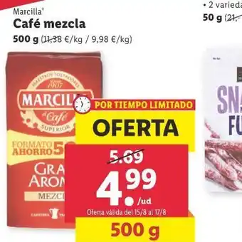 Lidl Café mezcla oferta