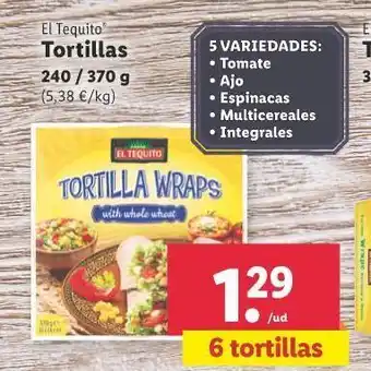 Lidl Tortillas oferta