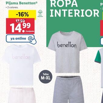 Lidl Pijama oferta