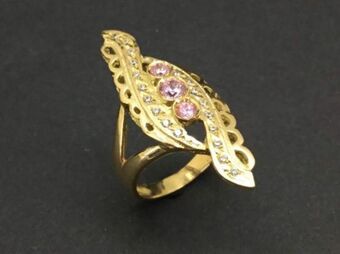 Sortija oro 18k con circonita