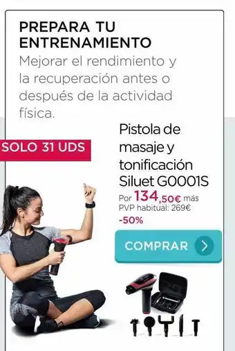 La tienda en casa Pistola de masaje y tonificación siluet g0001s oferta