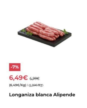 AhorraMas Longaniza blanca alipende oferta