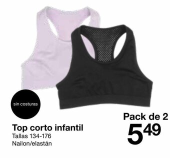 Zeeman Top Corto Infantil oferta