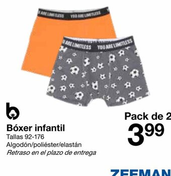 Zeeman Bóxer Infantil oferta