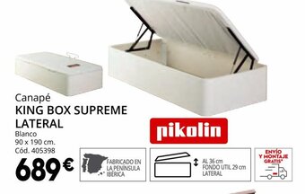 Conforama King Box Supreme Lateral Canapé oferta