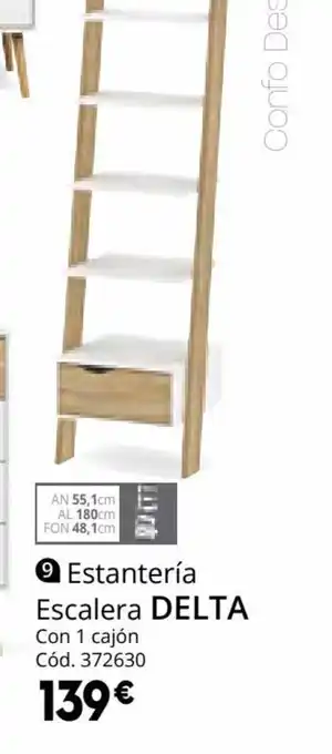 Conforama Delta Estanteria Escalera oferta