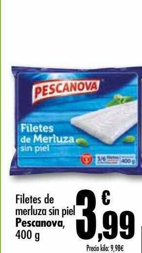 Unide Supermercados Filetes de merluza sin piel pescanova oferta