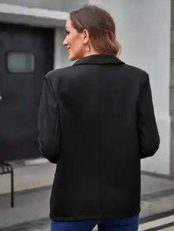 Shein Shein x belinda blazer con botones con diseño de solapa oferta