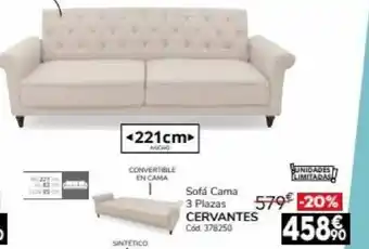 Conforama Cervantes Sofá Cama 3 Plazas oferta